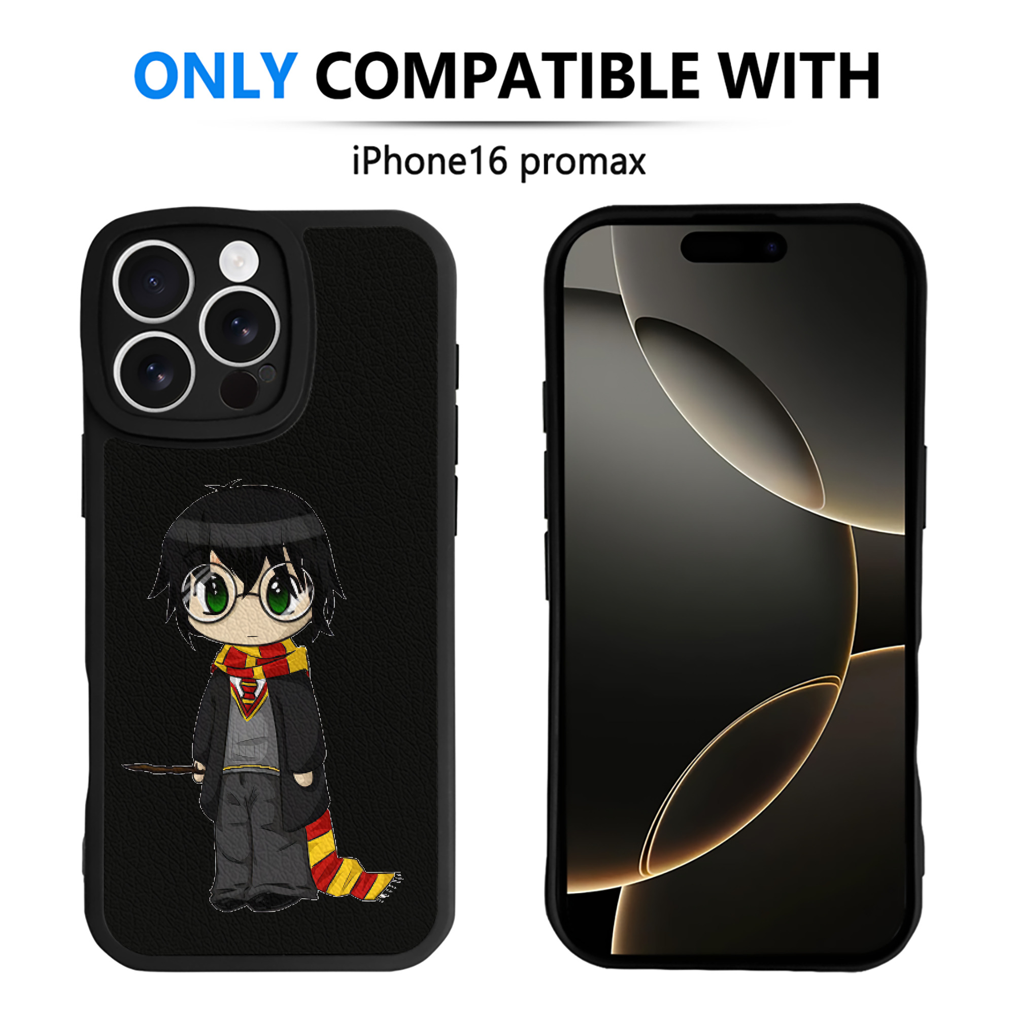 （画像用） Harry Potter ハリー・ポッターシリーズ 【iPhone 16シリーズ対応】シリコンスマホケース（レザー調） 材質：シリコン
